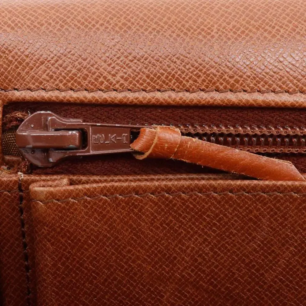 LOUIS VUITTON Authentic Brown Monogram Canvas Dauphine Shoulder Bag